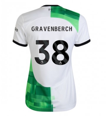 Liverpool Ryan Gravenberch #38 Replika Udebanetrøje Dame 2023-24 Kortærmet